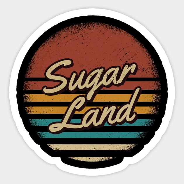 Sugar Land Vintage Text Sticker by JamexAlisa